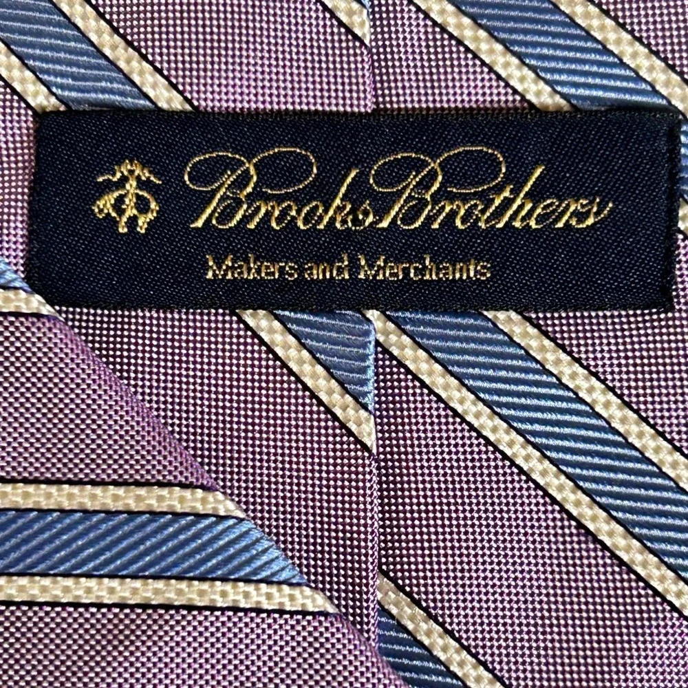 Brooks Brothers Silk Tie Lot – Made‎ in USA, Woven in Italy, 3.5